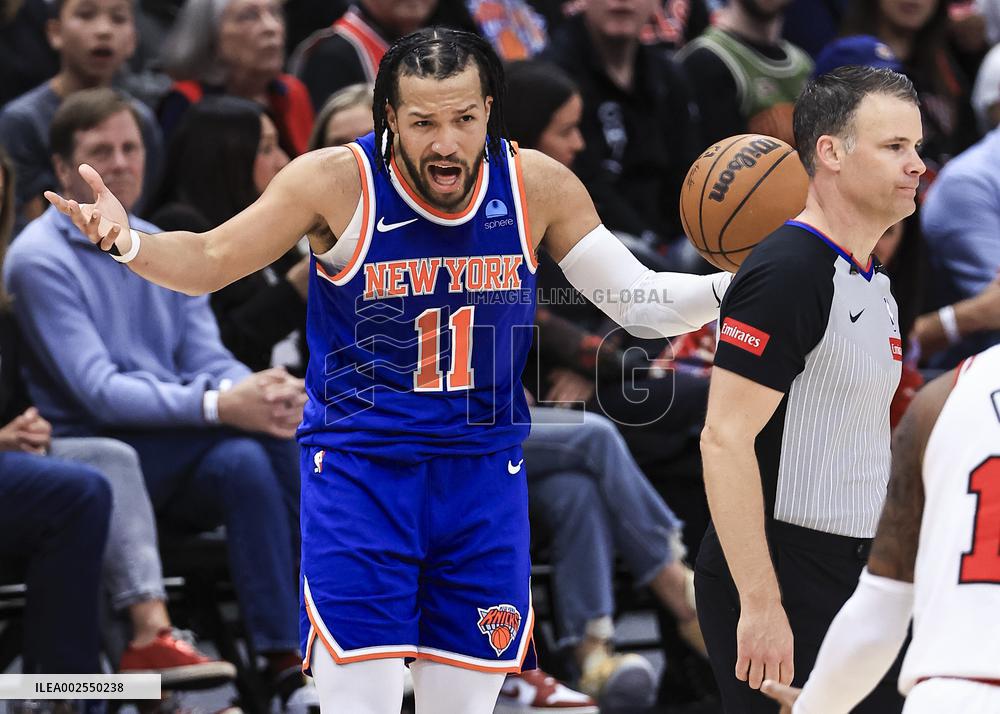 (SP)U.S.-CHICAGO-BASKETBALL-NBA-NEW YORK KNICKS VS CHICAGO BULLS