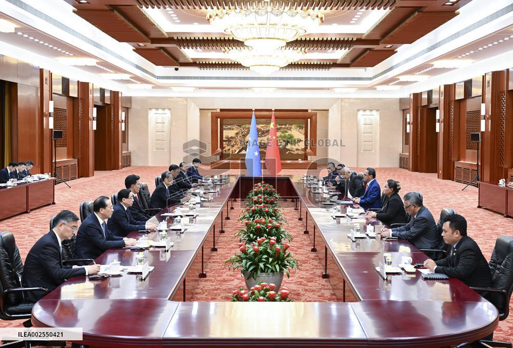 CHINA-BEIJING-ZHAO LEJI-MICRONESIA-PRESIDENT-MEETING (CN)