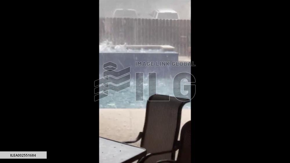 US: Thunderstorms Sweep Through Central Texas, Bringing Large Hail 5
