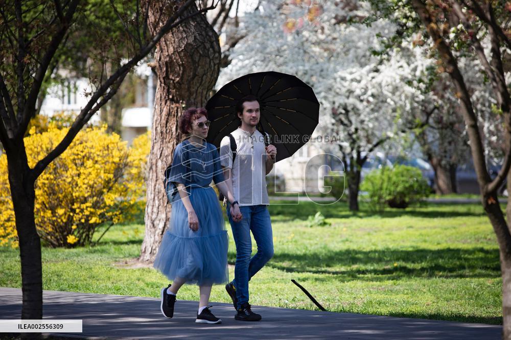 Kyoto Park in Kyiv