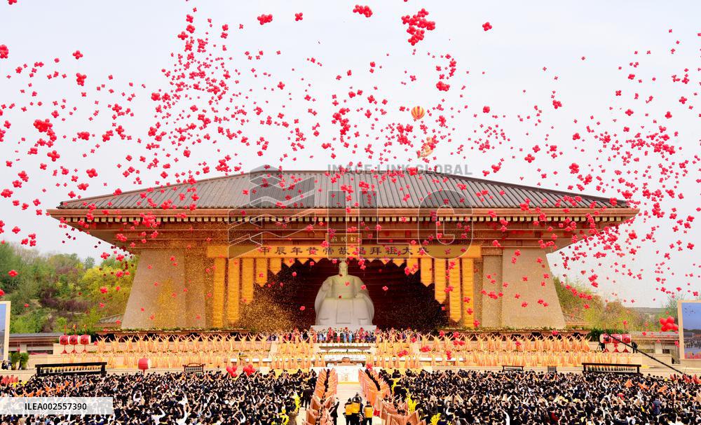 (HenanPixels)CHINA-HENAN-XINZHENG-HUANGDI-WORSHIP (CN)