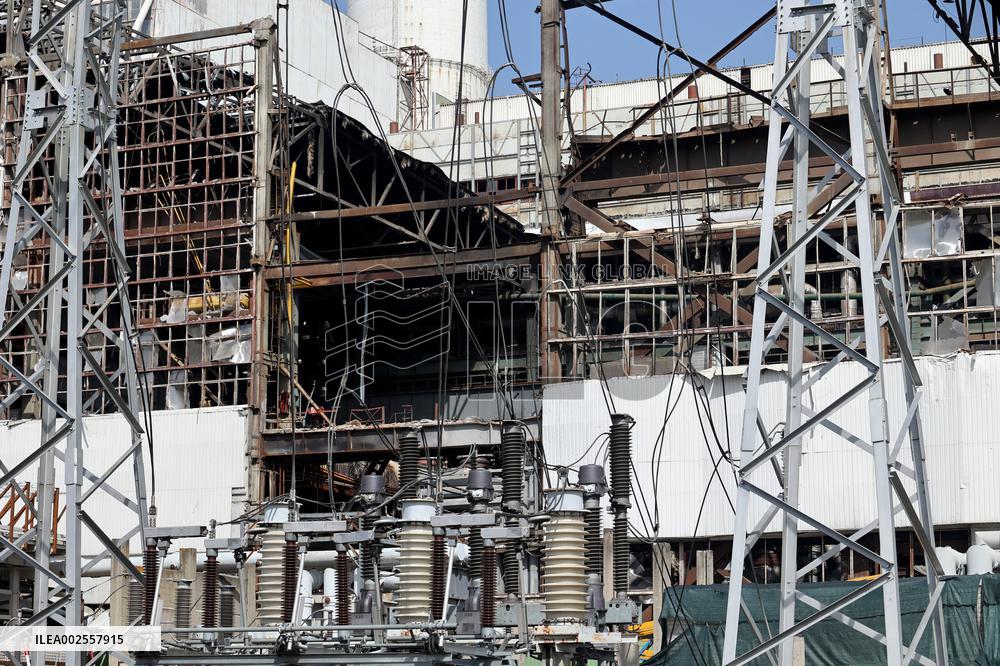 Kharkiv CHP damaged by Russian shelling