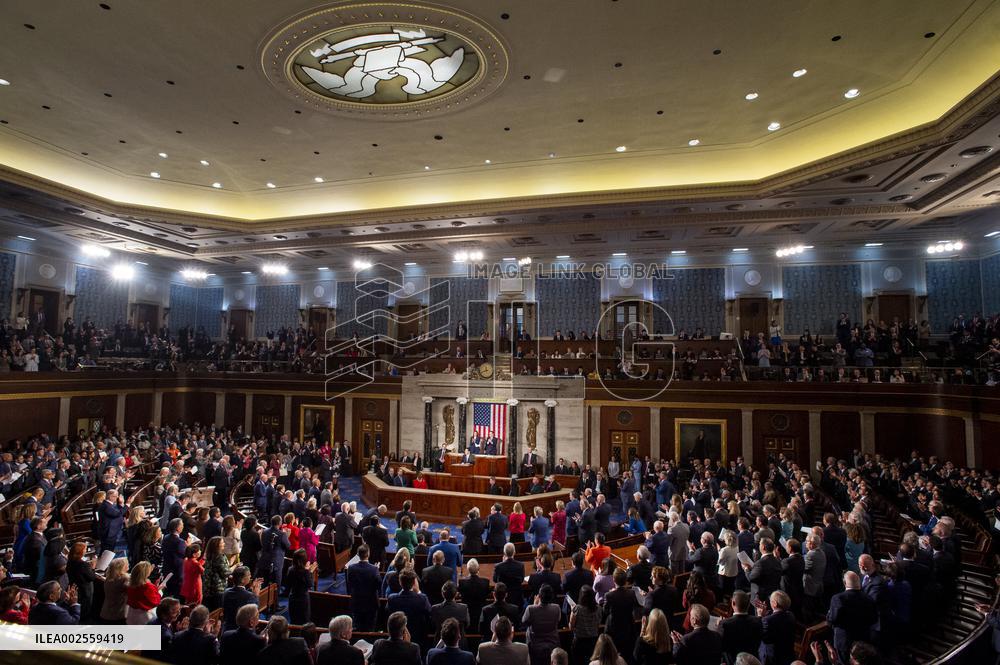 Japanese PM Kishida Addresses Joint Session Of Congress - Washington