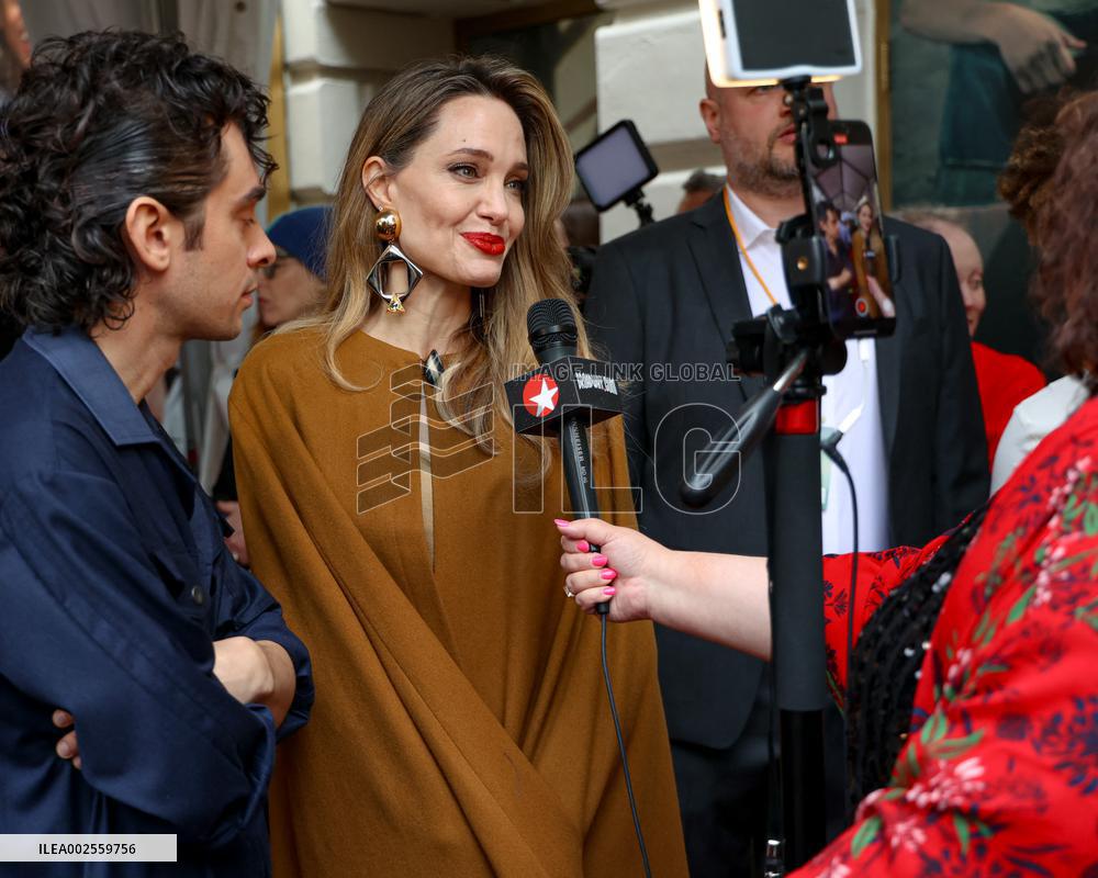 Angelina Jolie Attends The Outsiders Opening Night - NYC