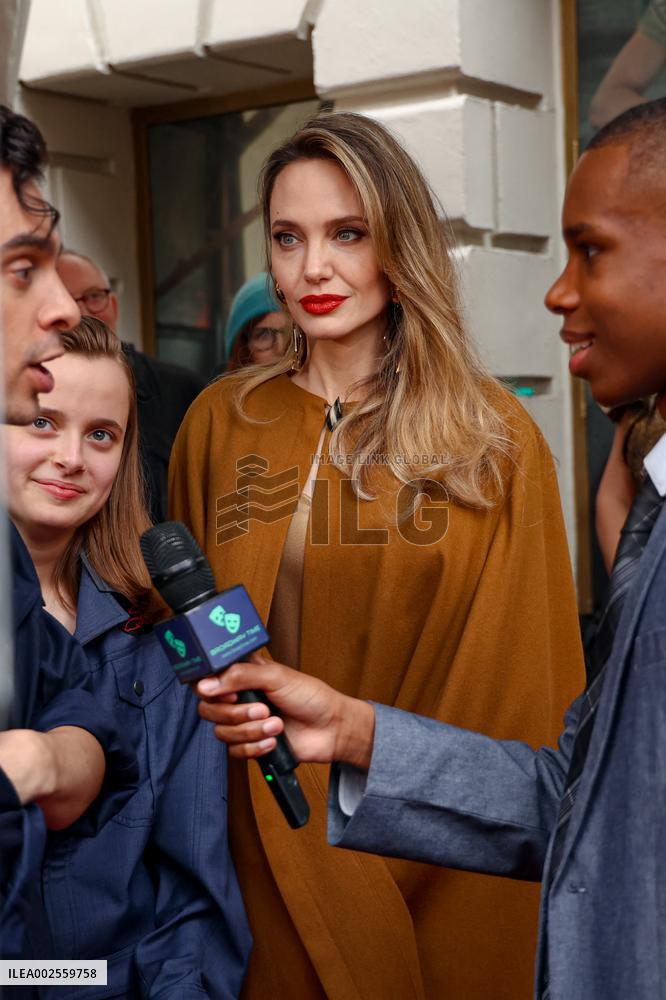 Angelina Jolie Attends The Outsiders Opening Night - NYC