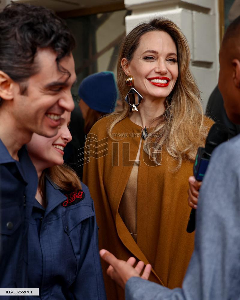 Angelina Jolie Attends The Outsiders Opening Night - NYC