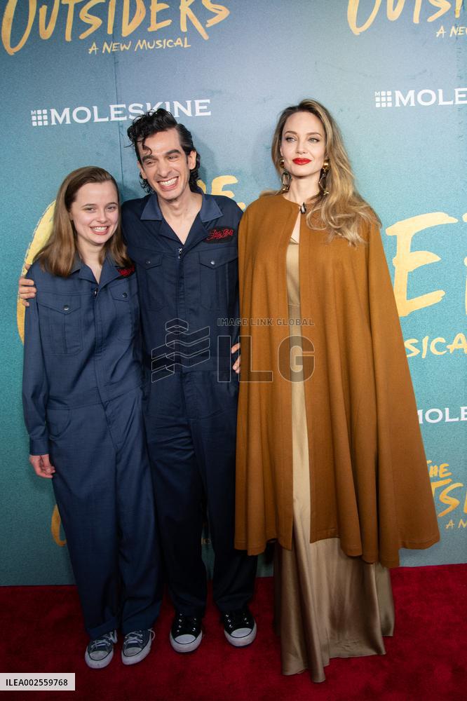 Angelina Jolie Attends The Outsiders Opening Night - NYC