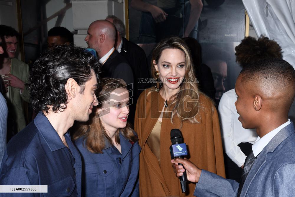Angelina Jolie Attends The Outsiders Opening Night - NYC