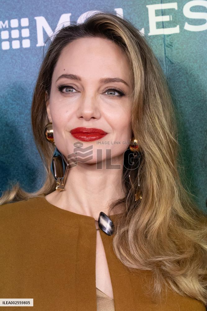 Angelina Jolie Attends The Outsiders Opening Night - NYC