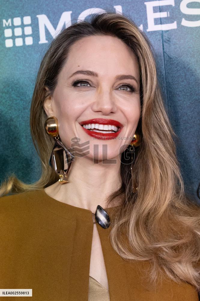 Angelina Jolie Attends The Outsiders Opening Night - NYC