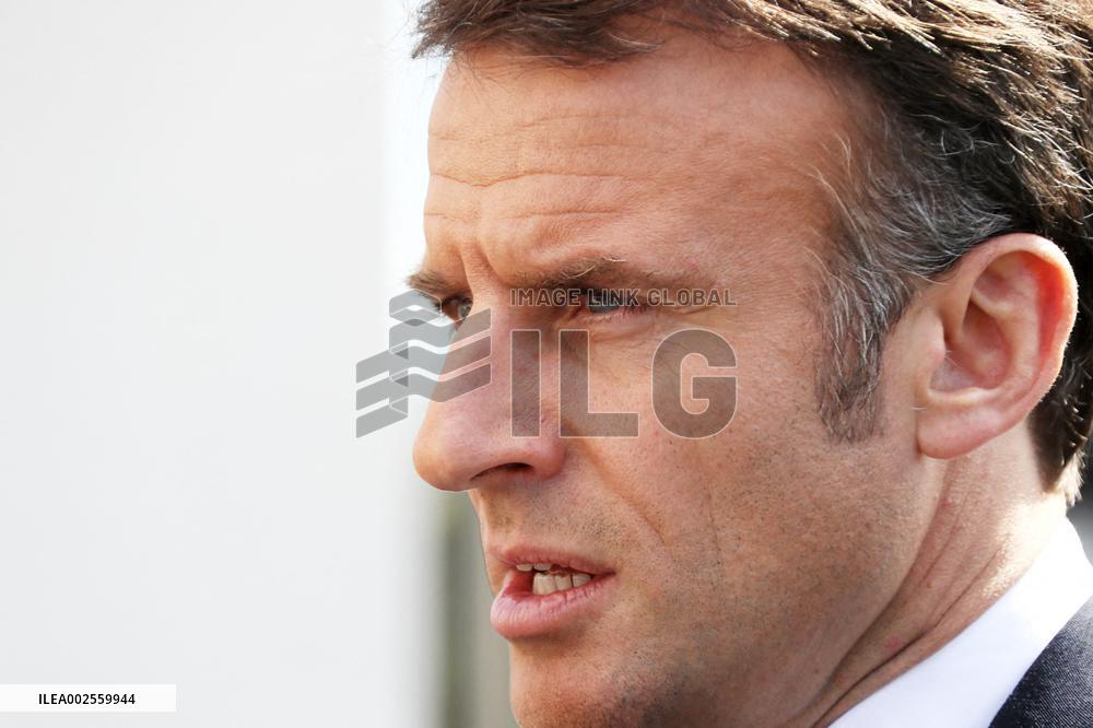 President Macron Visits Eurenco Factory - Bergerac