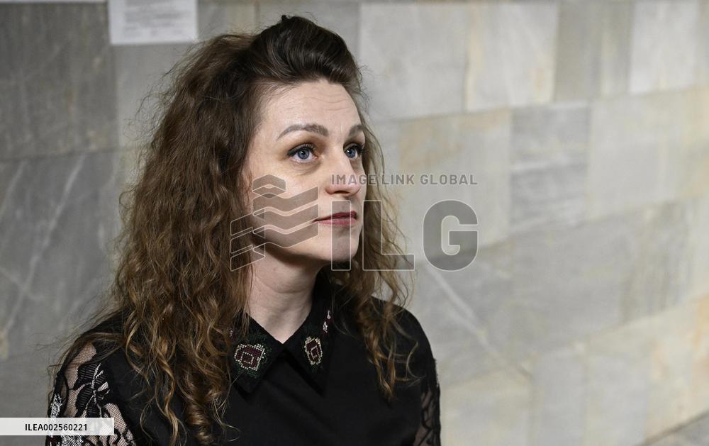 A school in a metro station in Kharkiv