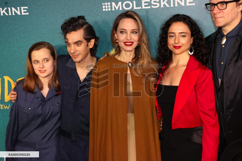 Angelina Jolie Attends The Outsiders Opening Night - NYC