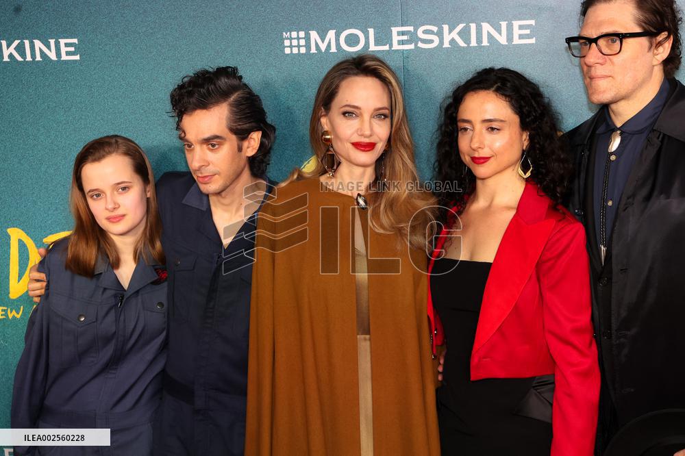 Angelina Jolie Attends The Outsiders Opening Night - NYC