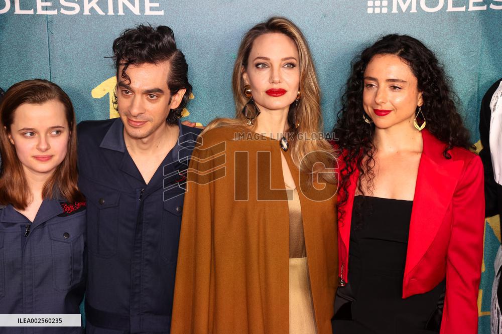 Angelina Jolie Attends The Outsiders Opening Night - NYC