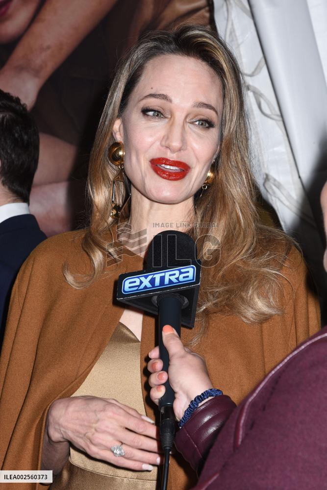Angelina Jolie Attends The Outsiders Opening Night - NYC