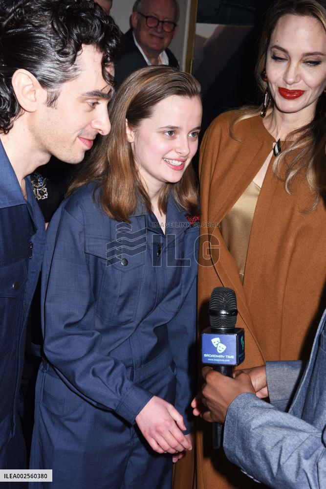 Angelina Jolie Attends The Outsiders Opening Night - NYC