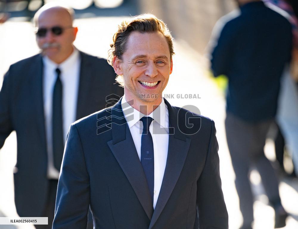Tom Hiddleston At Jimmy Kimmel Live - LA