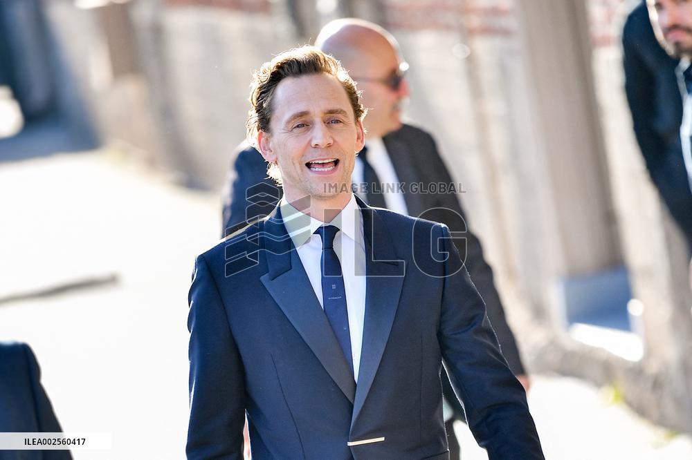 Tom Hiddleston At Jimmy Kimmel Live - LA