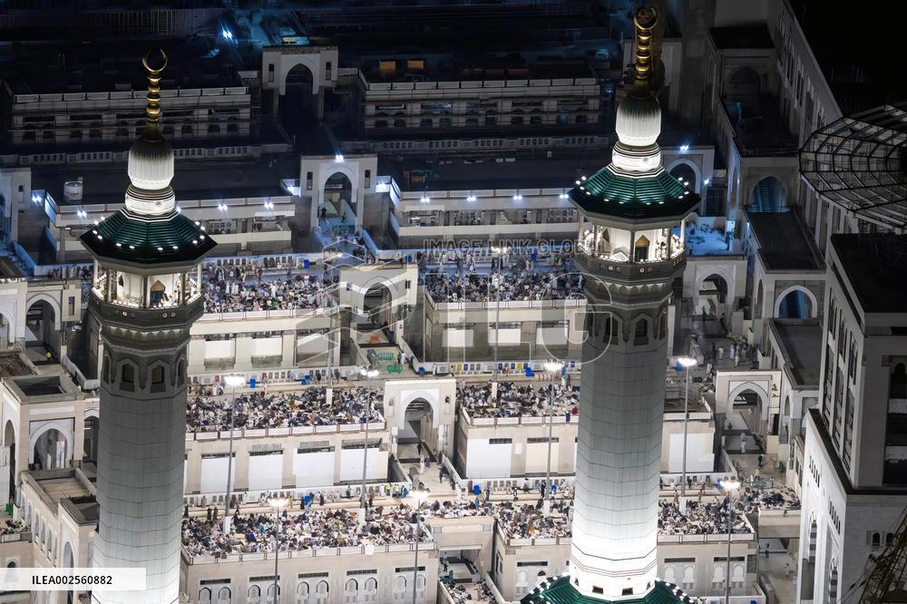 Aerial Views Of The Great Mosque - Mecca