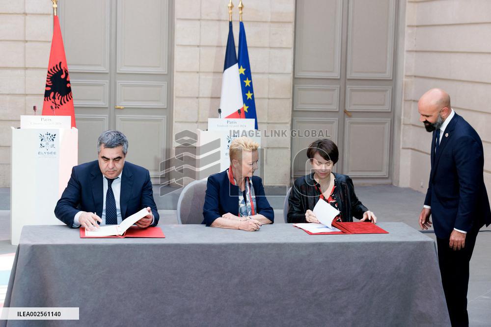 President Macron Welcomes Albania Prime Minister - Paris