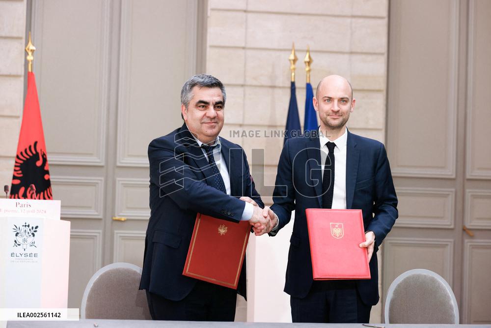 President Macron Welcomes Albania Prime Minister - Paris