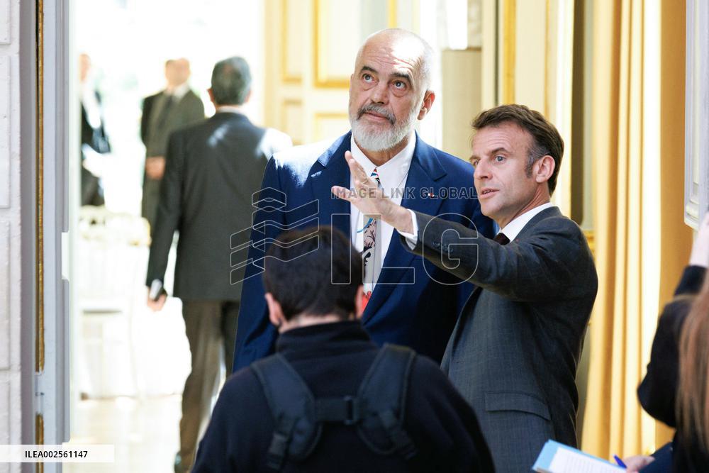 President Macron Welcomes Albania Prime Minister - Paris