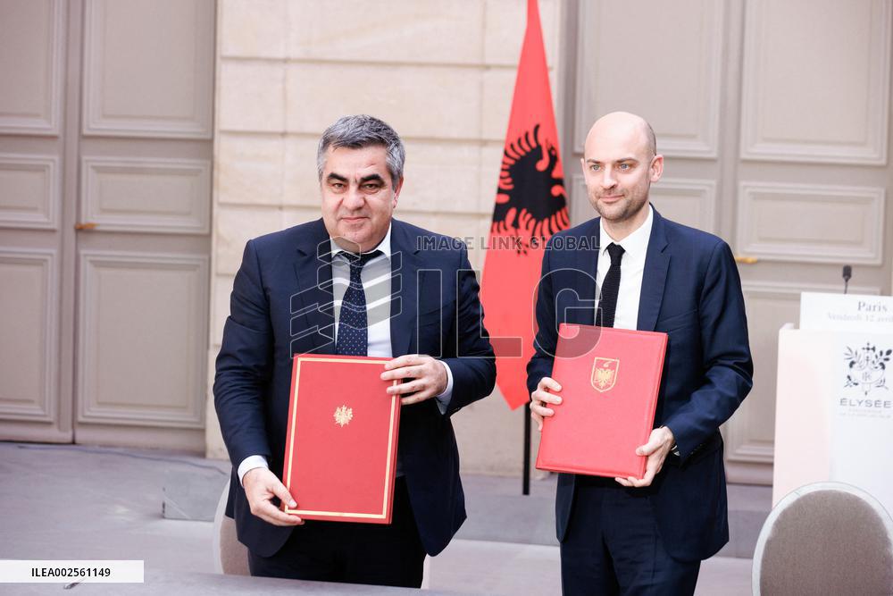 President Macron Welcomes Albania Prime Minister - Paris