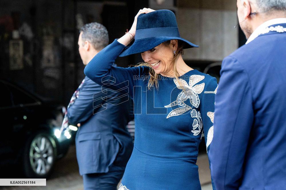 Queen Maxima Visits Amsterdam Stagepact MBO - Netherlands