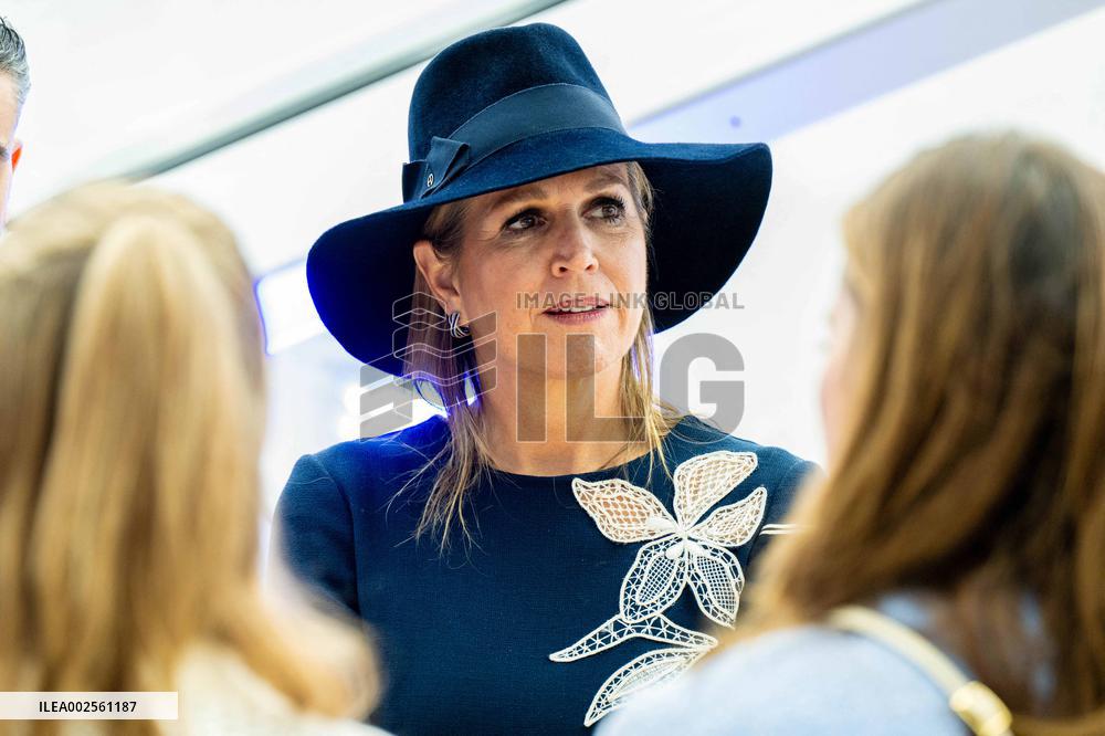 Queen Maxima Visits Amsterdam Stagepact MBO - Netherlands