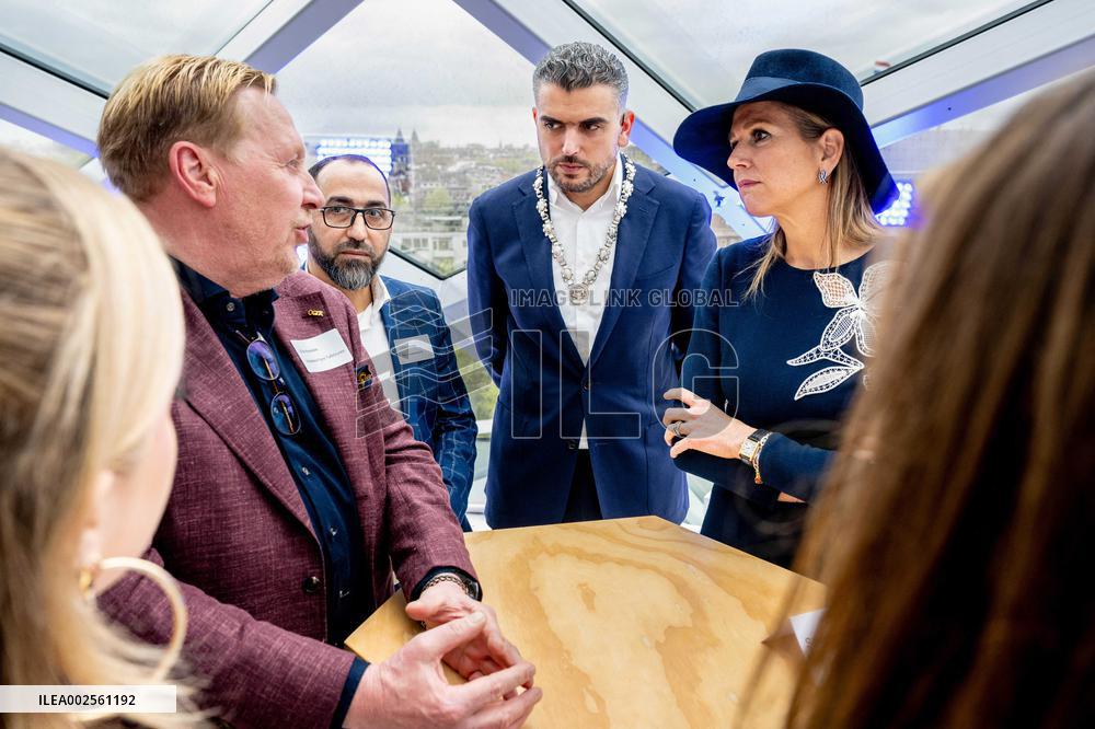 Queen Maxima Visits Amsterdam Stagepact MBO - Netherlands