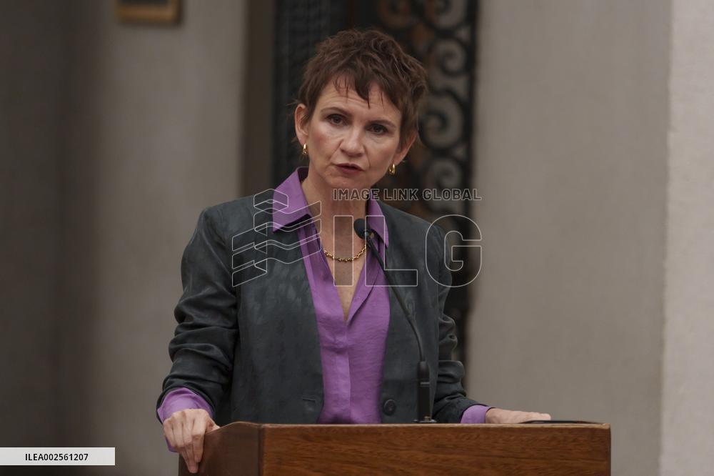 Minister of the Interior of Chile Carolina Tohá makes statement