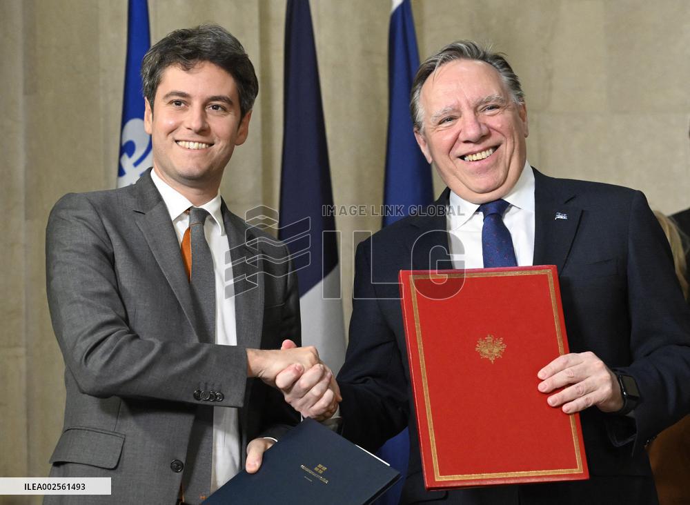 French PM Attal Visits Quebec