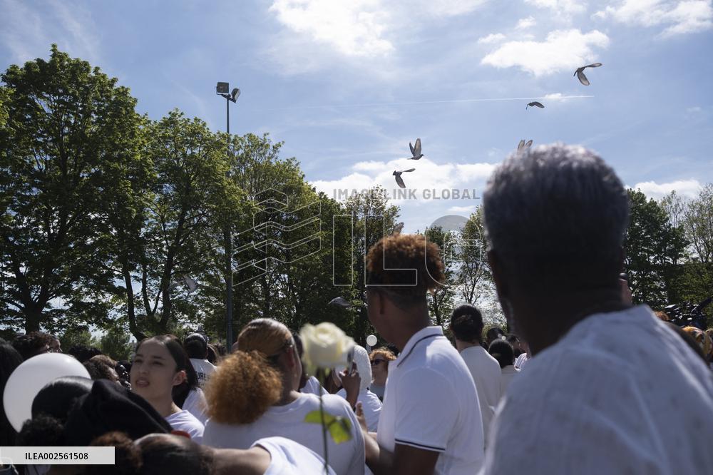 White March In Tribute To Shemseddine - Viry-Chatillon