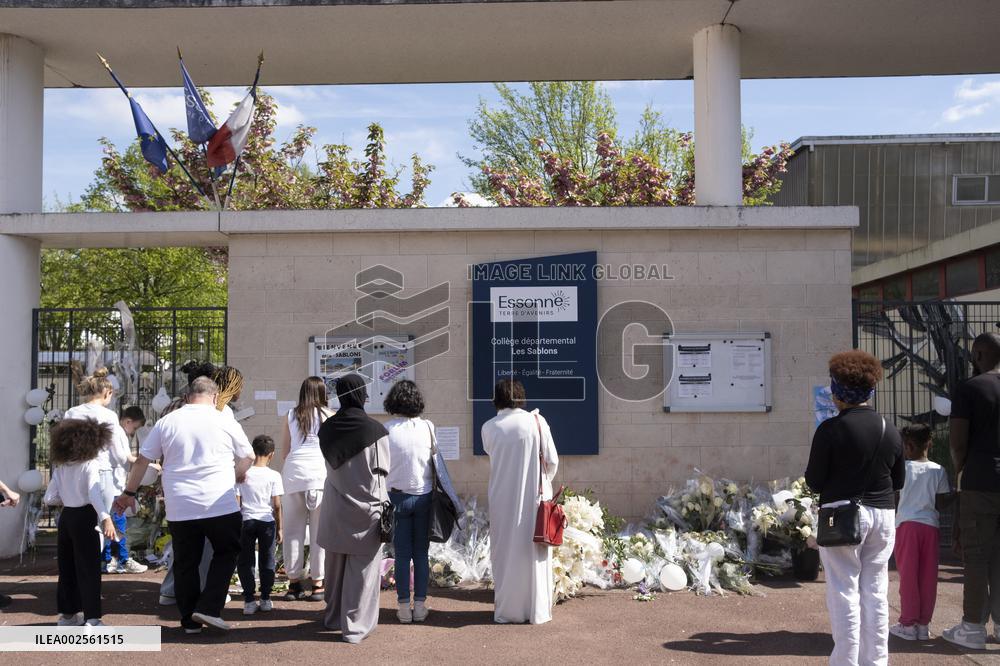White March In Tribute To Shemseddine - Viry-Chatillon