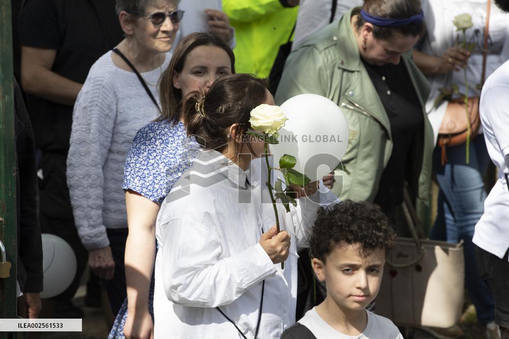 White March In Tribute To Shemseddine - Viry-Chatillon