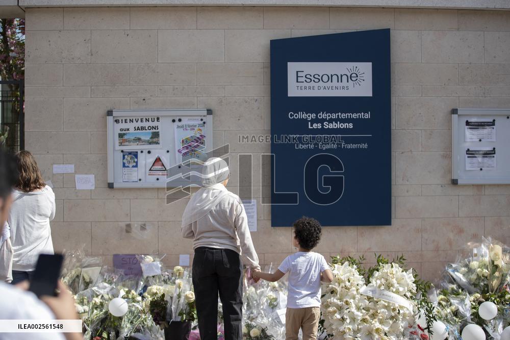 White March In Tribute To Shemseddine - Viry-Chatillon