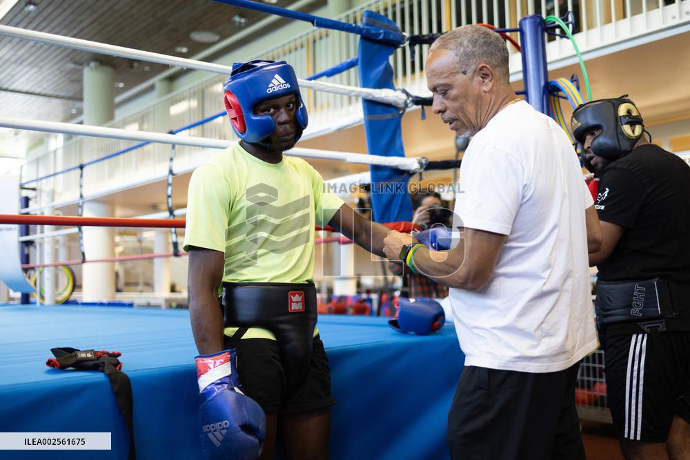 Olympic Boxing training of French FFBOXE Team Athletes - Paris