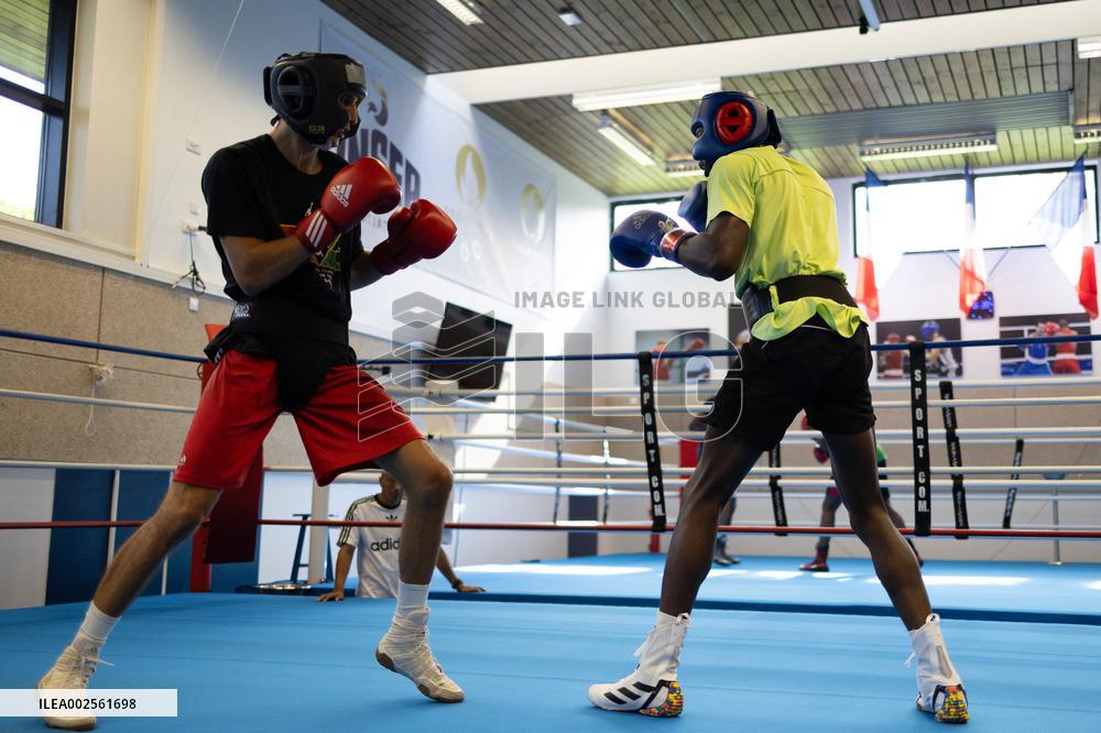 Olympic Boxing training of French FFBOXE Team Athletes - Paris