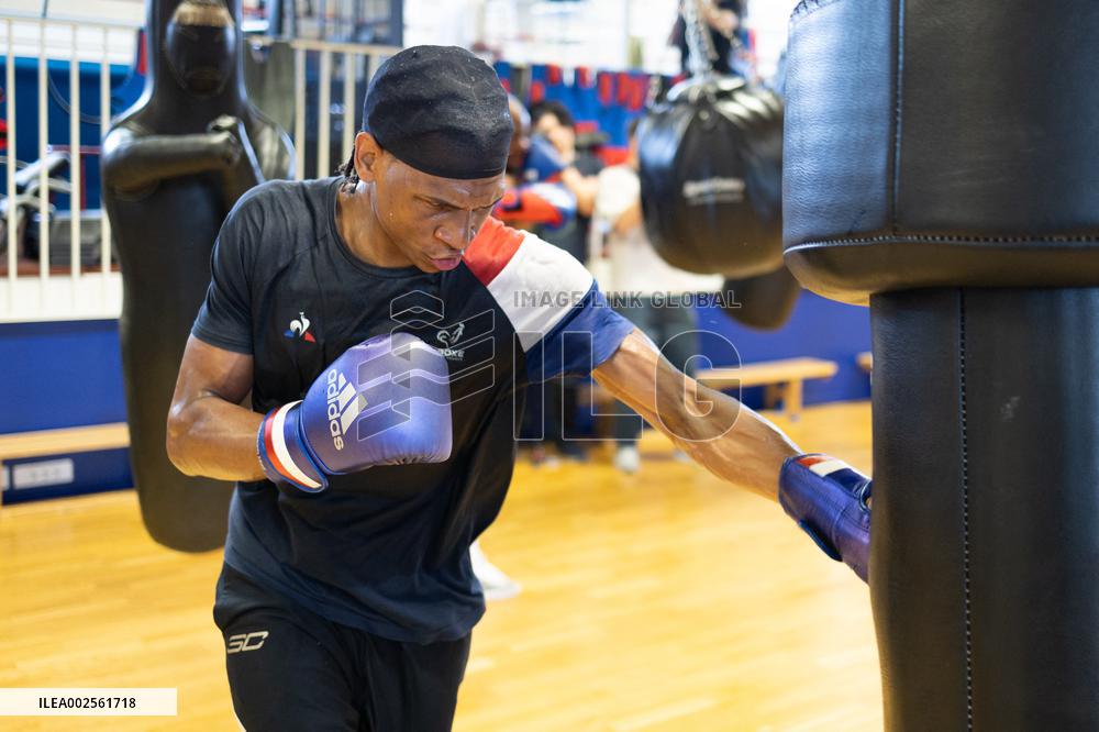 Olympic Boxing training of French FFBOXE Team Athletes - Paris