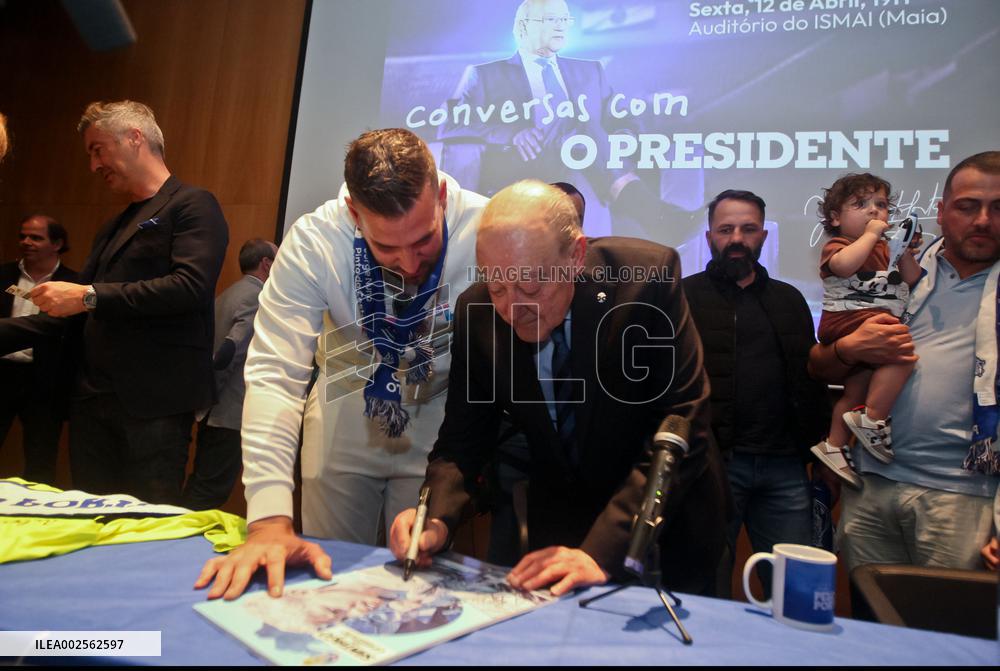 FC Porto/Elections: "All for Porto - conversations with President Pinto da Costa" project in Maia