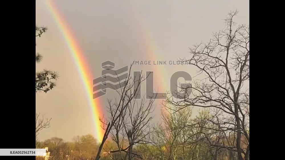 US: Double Rainbow Spotted Over Sky In Greater Cincinnati After Fast-Moving Storm