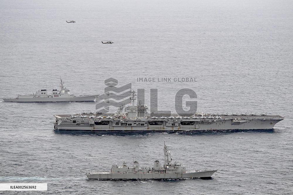 US, Japan And South Korea Hold Drills In Disputed Sea