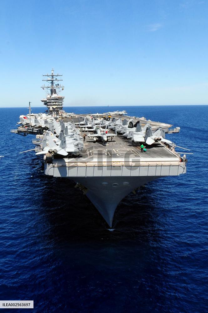 US Moves Aircraft Carrier Toward Israel