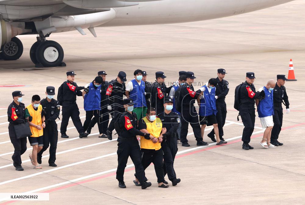 CHINA-HUBEI-WUHAN-GAMBLING-SCAM SUSPECTS-CAMBODIA (CN)