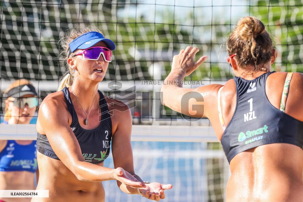 (SP)THE PHILIPPINES-LAGUNA PROVINCE-BEACH VOLLEYBALL-BEACH PRO TOUR FUTURES-QUARTERFINALS