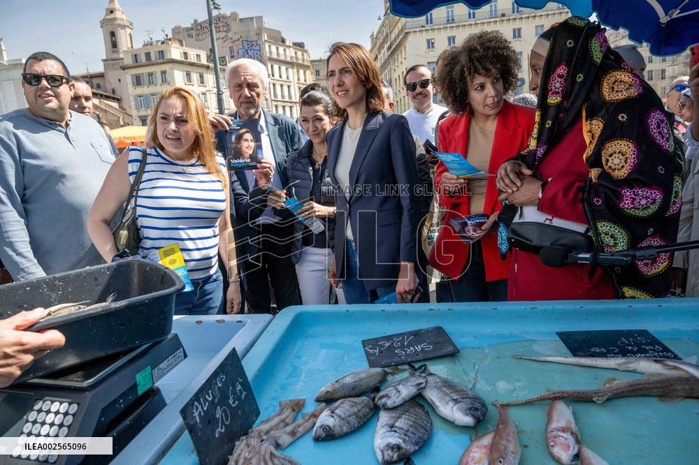 2024 European elections - Valerie Hayer on visit in Marseille