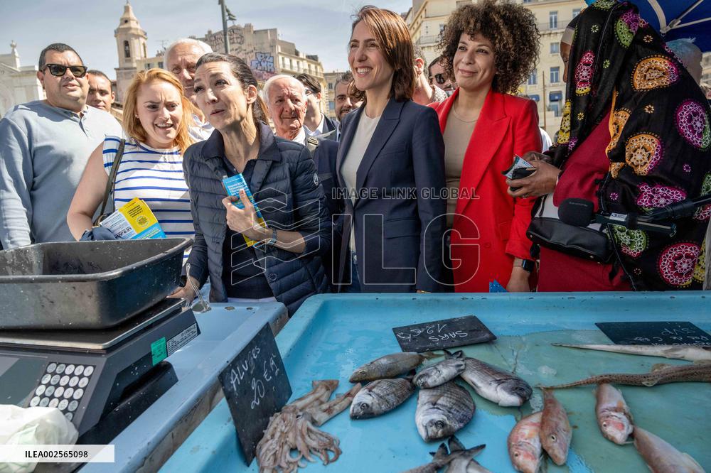 2024 European elections - Valerie Hayer on visit in Marseille