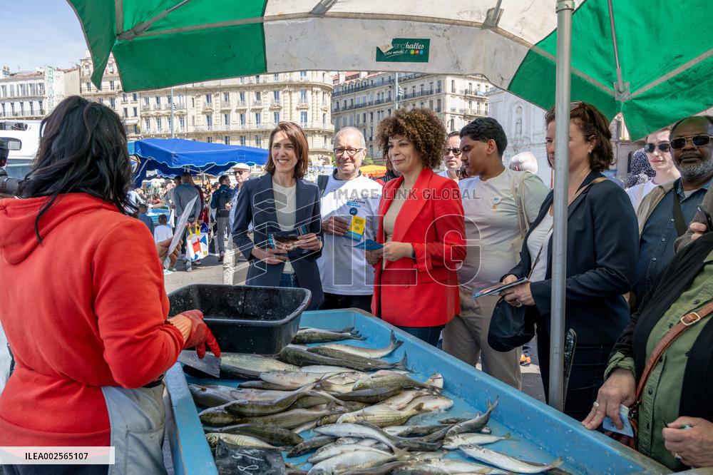 2024 European elections - Valerie Hayer on visit in Marseille