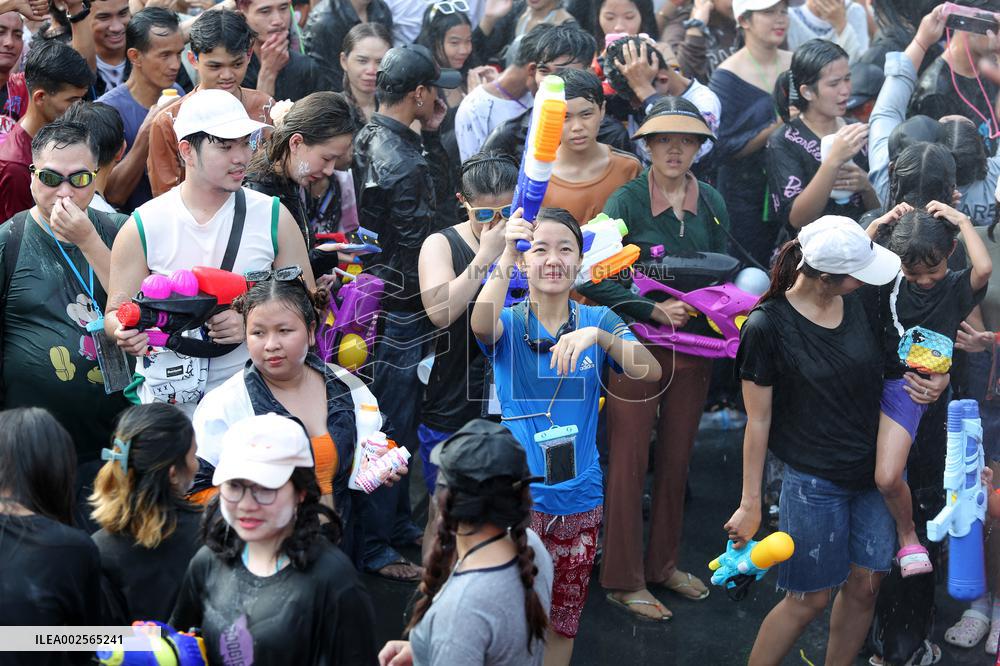 CAMBODIA-PHNOM PENH-SONGKRAN FESTIVAL-CELEBRATION